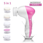 5 in 1 Electric Facial Cleanser | Skin Pore Cleaner | Blackhead Remover | Mini Beauty Massager
