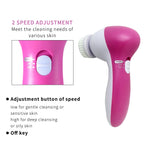 5 in 1 Electric Facial Cleanser | Skin Pore Cleaner | Blackhead Remover | Mini Beauty Massager
