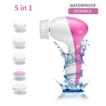 5 in 1 Electric Facial Cleanser | Skin Pore Cleaner | Blackhead Remover | Mini Beauty Massager